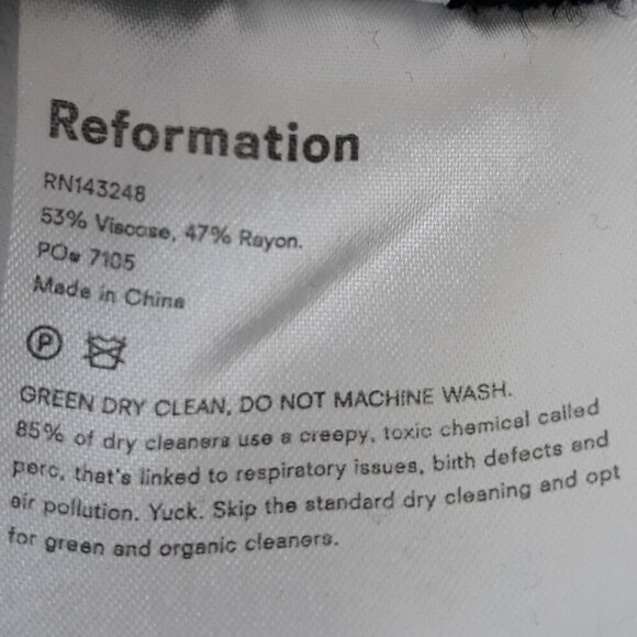 Reformation Atticus Camisole M Strappy Flowy Minimalist Balletcore Monochrome - Picture 6 of 6